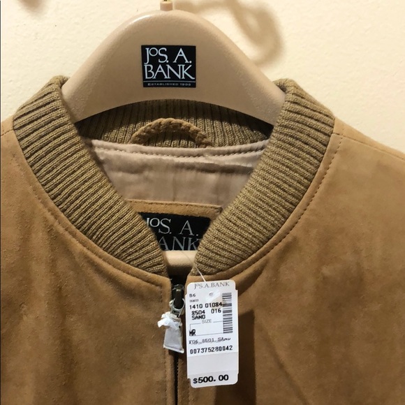 NWT Size M, Jos. A. Bank Goat Suede Jacket - Picture 1 of 8